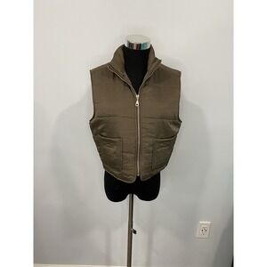 VINTAGE‎ Dockers Puffer Vest Jacket Women's Brown Outdoor 90s